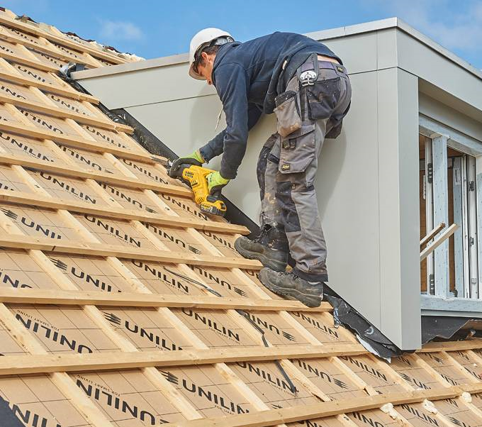 schuin dak isoleren met pir renovatieplaten 1